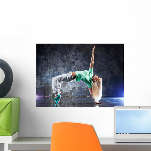 Young Woman Dancer Wall Decal