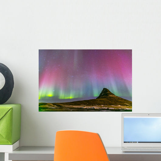 Northern Light Aurora Iceland Wall Decal