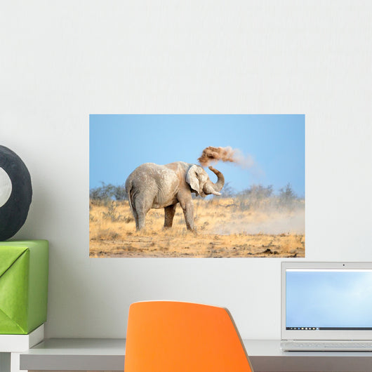 African Elephant Dust Etosha Wall Decal