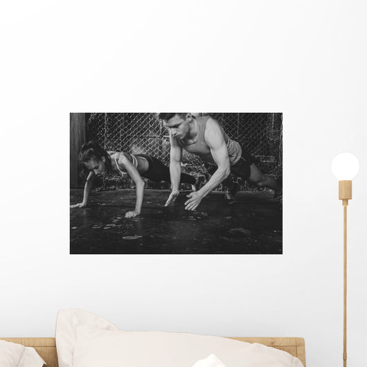 Sportsmen Fit Male Trainer Wall Decal