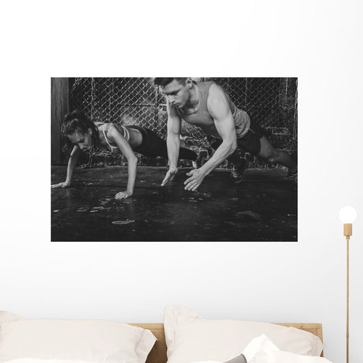 Sportsmen Fit Male Trainer Wall Decal