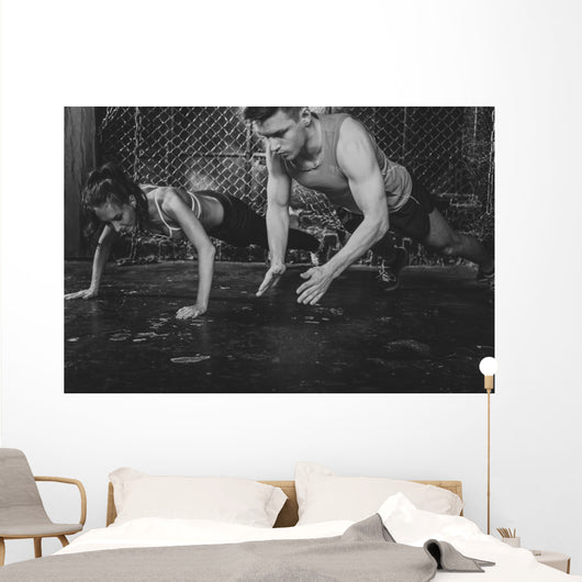 Sportsmen Fit Male Trainer Wall Decal