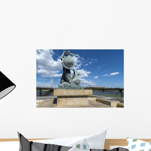 Warsaw Mermaid Called Syrenka Wall Decal