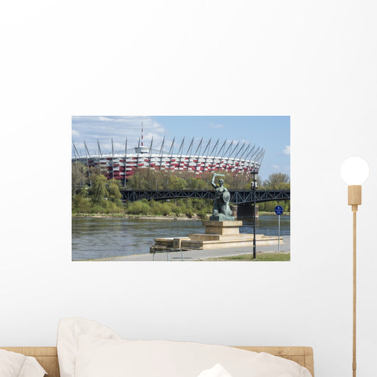 National Stadium and Statue Wall Decal