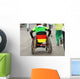 Kinder-rollstuhl Mit Deutschland-farben Wall Decal
