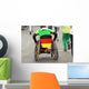Kinder-rollstuhl Mit Deutschland-farben Wall Decal