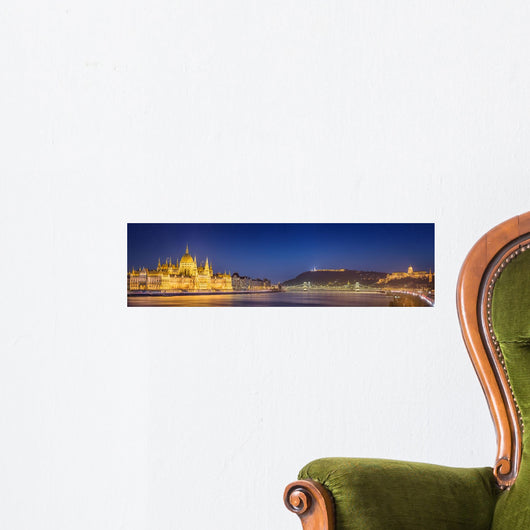 Hungarian Parliament Budapest Wall Decal Panoramic Wall Decal