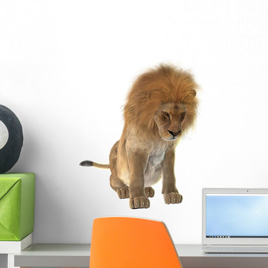 Male Lion Wall Decal