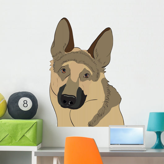 German Shepherd Wall Decal