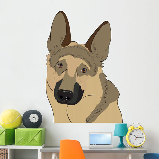 German Shepherd Wall Decal