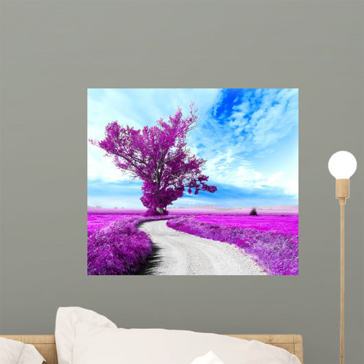 Paisaje Surrealista Arbol Y Wall Decal