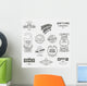 School Dance Badges Logos Wall Decal