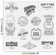 School Dance Badges Logos Wall Decal