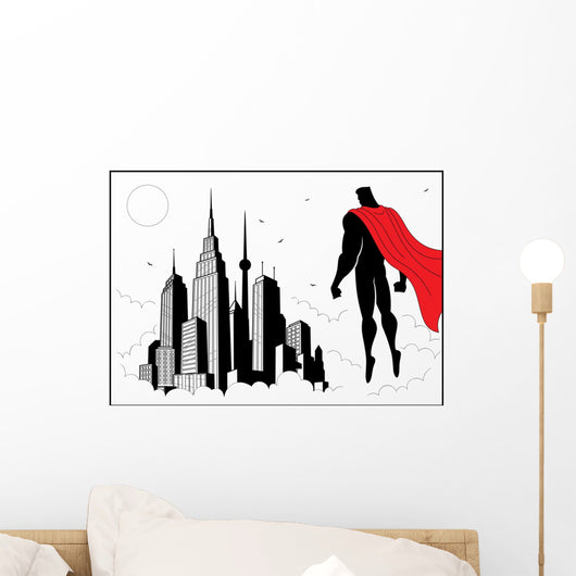 Superhero Watch Wall Decal