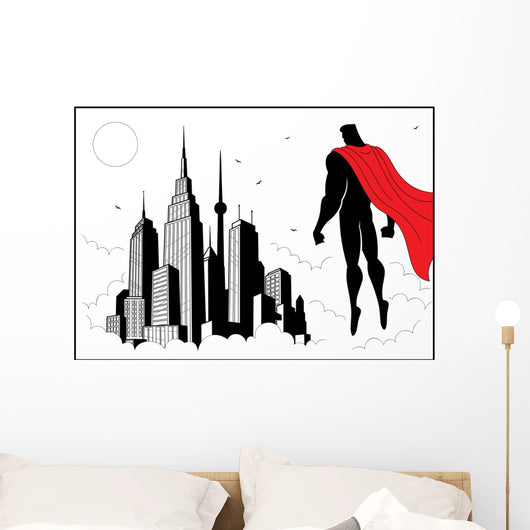 Superhero Watch Wall Decal