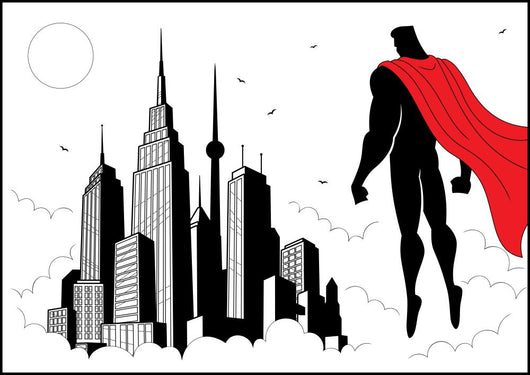 Superhero Watch Wall Decal