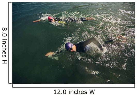 Swim Portion Triathlon Competition Wall Decal