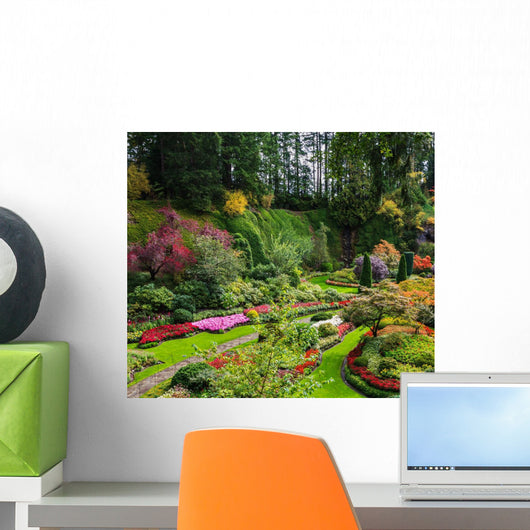 Flower Beds Bright Flowers Wall Decal