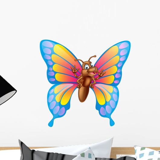 Cartoon Butterfly Wall Decal