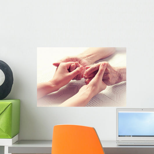 Care Is Home Elderly Wall Decal