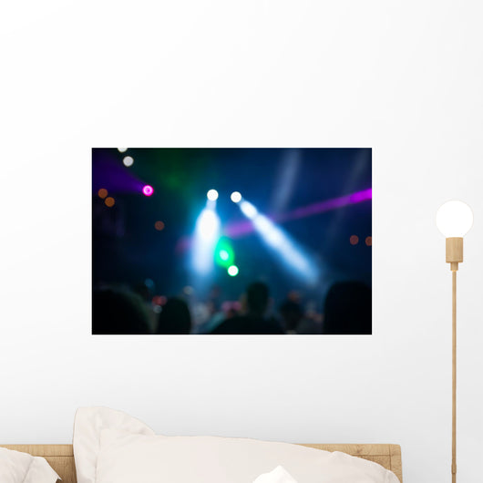 Blurred Disco Party Wall Decal
