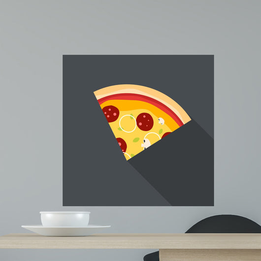 Piece Italian Pizza Flat Wall Decal