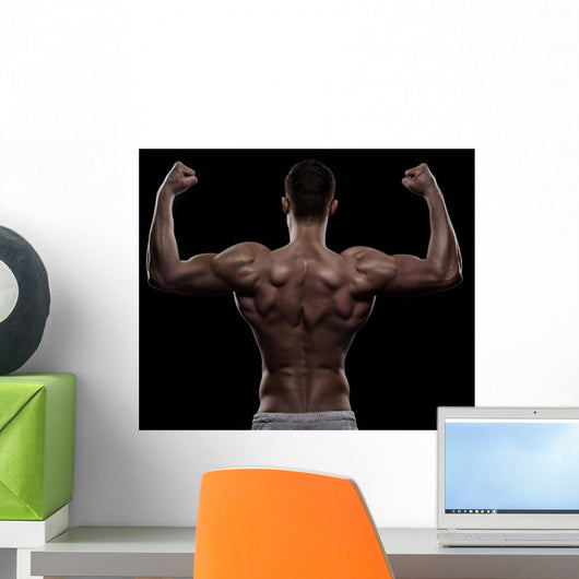 Young Athlete Bodybuilder from Wall Decal