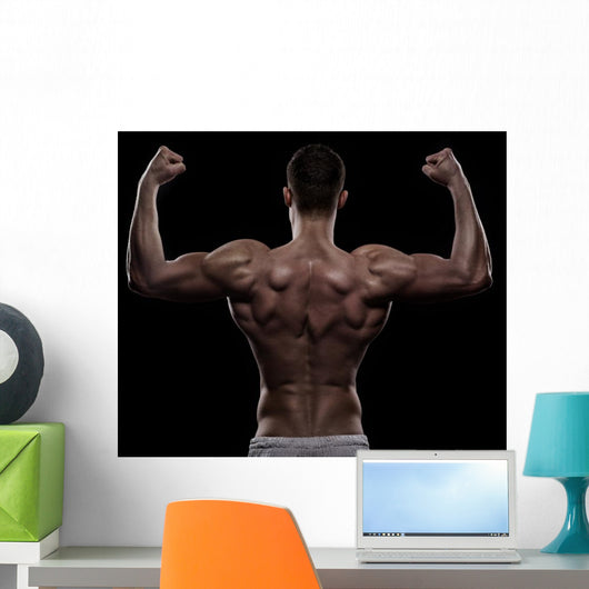 Young Athlete Bodybuilder from Wall Decal