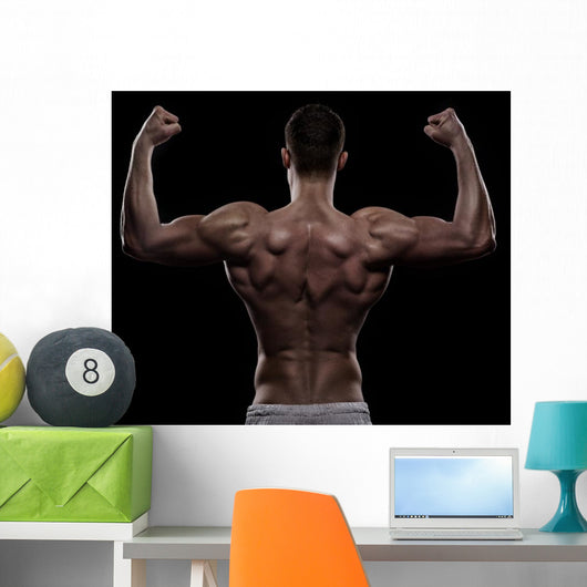 Young Athlete Bodybuilder from Wall Decal