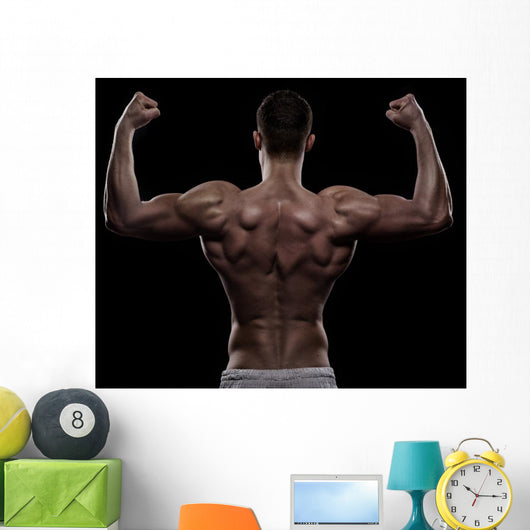 Young Athlete Bodybuilder from Wall Decal