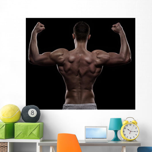 Young Athlete Bodybuilder from Wall Decal