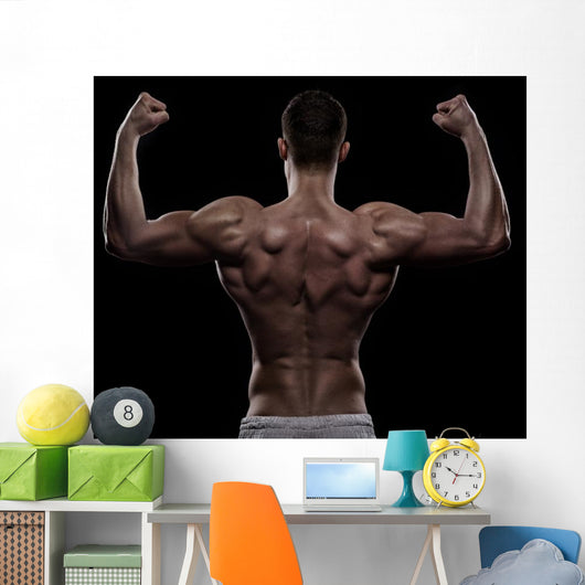 Young Athlete Bodybuilder from Wall Decal