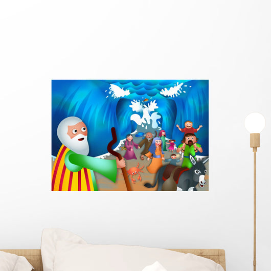 Moses and Red Sea Wall Decal
