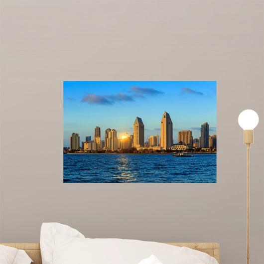 Skyline of San Diego, California from Coronado Bay Wall Mural