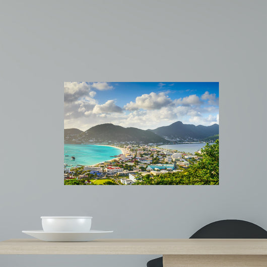 Philipsburg Sint Maarten Cityscape Wall Decal