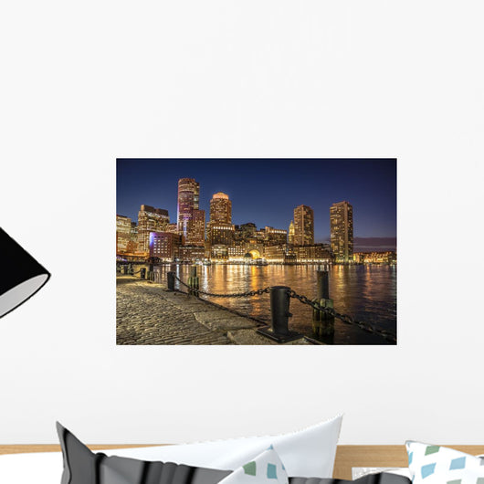 Downtown Boston Massachusetts across Wall Decal
