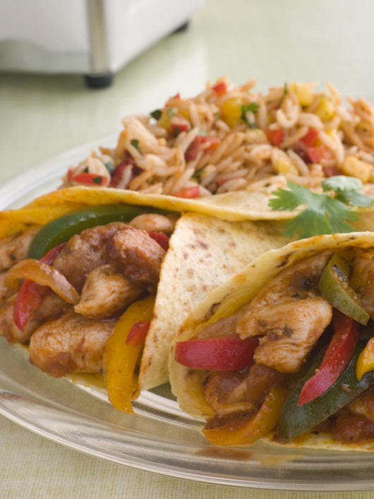 Chicken Fajita Wraps with Wall Decal