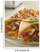 Chicken Fajita Wraps with Wall Decal