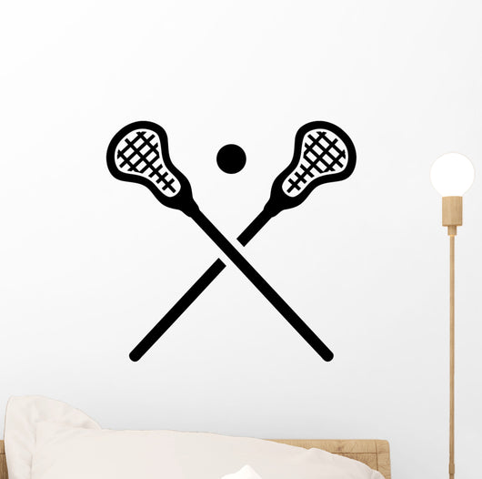 Lacrosse Equipment Wall Decal