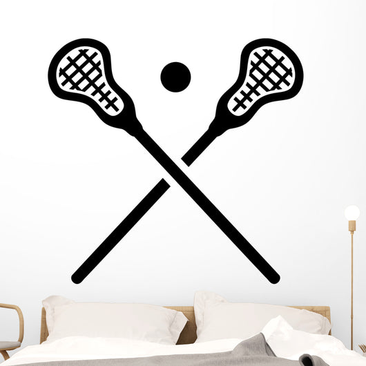 Lacrosse Equipment Wall Decal