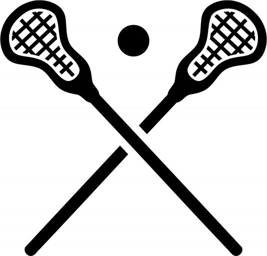 Lacrosse Equipment Wall Decal