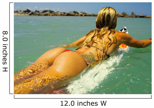 Surfer Girl Bikini Wall Decal