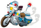 Cartoon Police Motorcycle Illustration Wall Decal