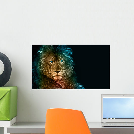 Fantasy Digital Art Lion Wall Decal