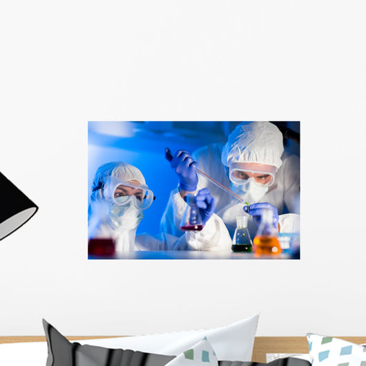 Up Scientists Making Test Wall Decal