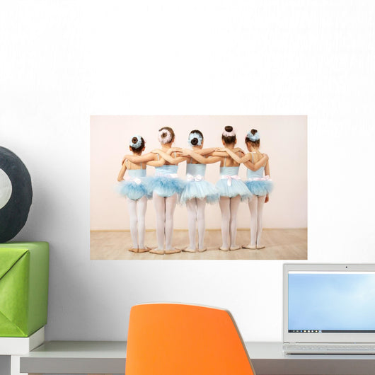 Five Little Ballerinas Wall Decal