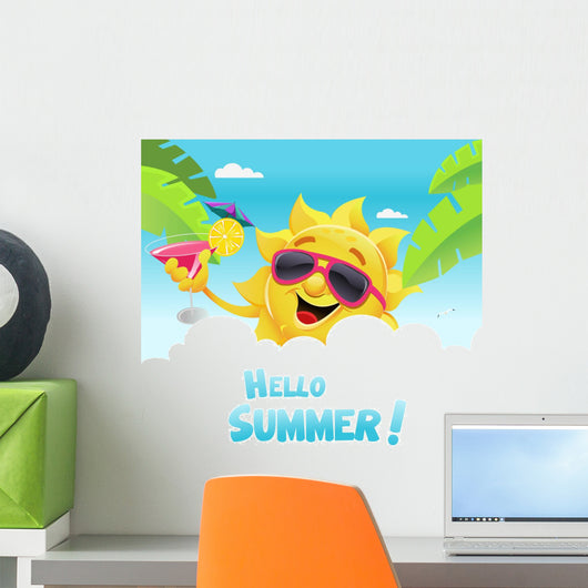 Hello Summer Wall Decal