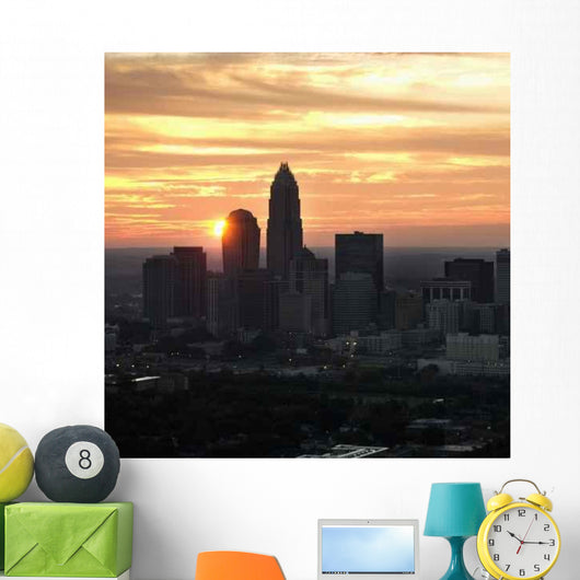 Charlotte Nc Skyline Wall Decal