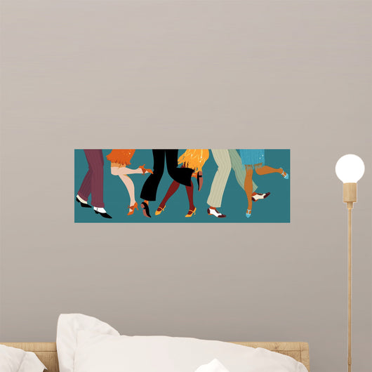 Legs People 1920s Clothes Wall Decal