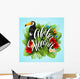 Aloha Hawaii Hand Lettering Wall Decal